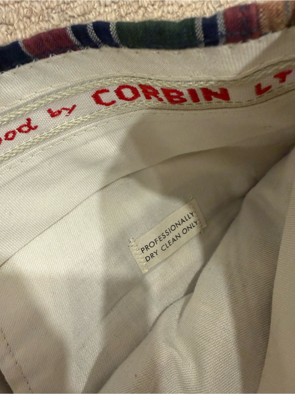 Vintage 1970s Corbin Ltd wedge wood Madras Plaid patchwork go-to-hell golf pants - Picture 3 of 11